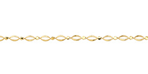 Bracelet en or ovale - 32