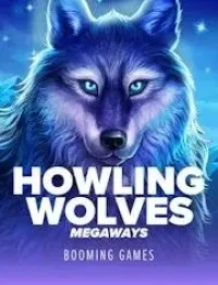 howling wolves megaways game logo